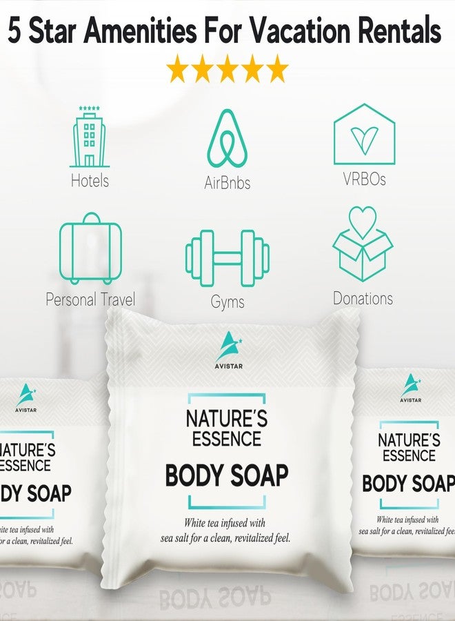 Avistar Bar Soap Bulk Individually Wrapped – 60 Pack 0.5 oz Mini Hotel Soap Bars Bulk – Travel Size Essential Toiletries for Hosts and Guests, Hotel, Hospitality, Shelters & Bathroom Amenities - Image 2